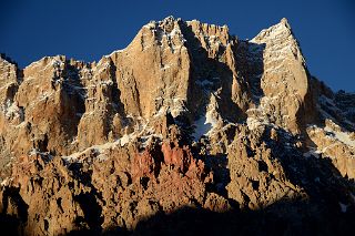 21 Jagged Rocky Peaks Close Up To The East Of Base Camp Blaze Just before Sunset From Gasherbrum North Base Camp In China